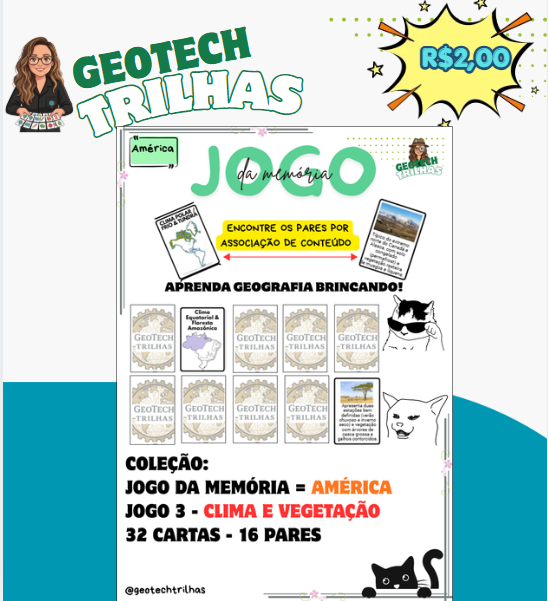 Jogo da Memória - Clima e Vegetação da América